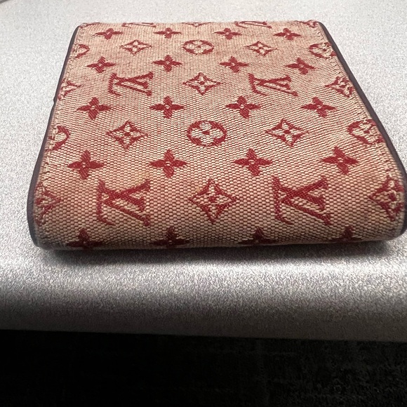 ❤️Pre Loved Louis Vuitton Cherry Mini Lin Porte Billets Credit Card Wallet - Picture 4 of 10